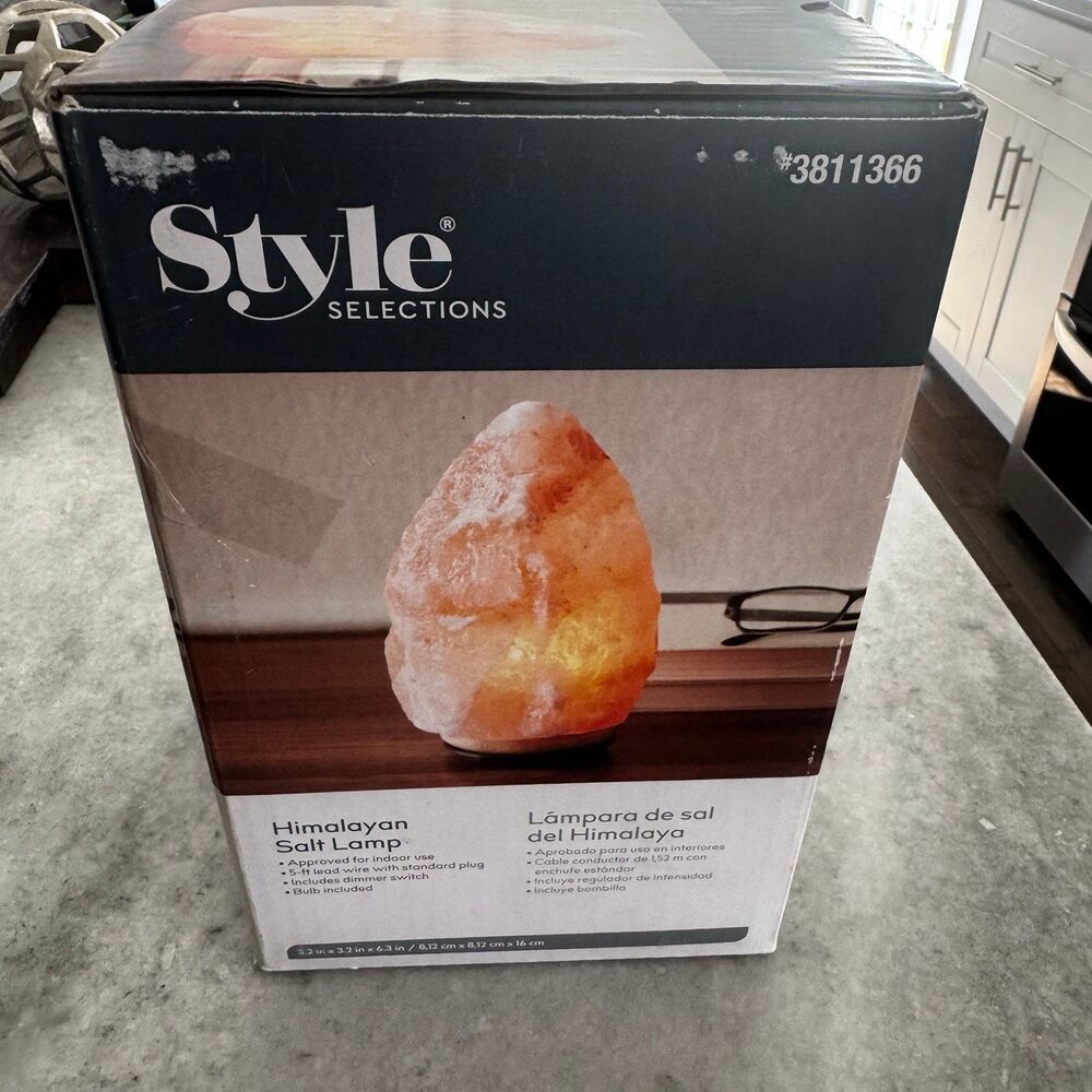Style Selections Himalayan Salt Lamp New in Box!
